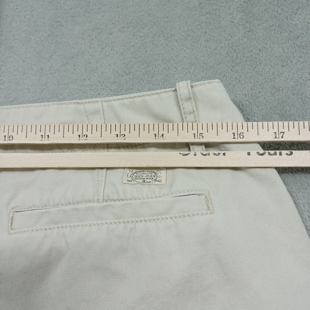 Lauren Ralph Lauren Shorts Womens 8 Beige Pockets Casual Preppy - Picture 5 of 6